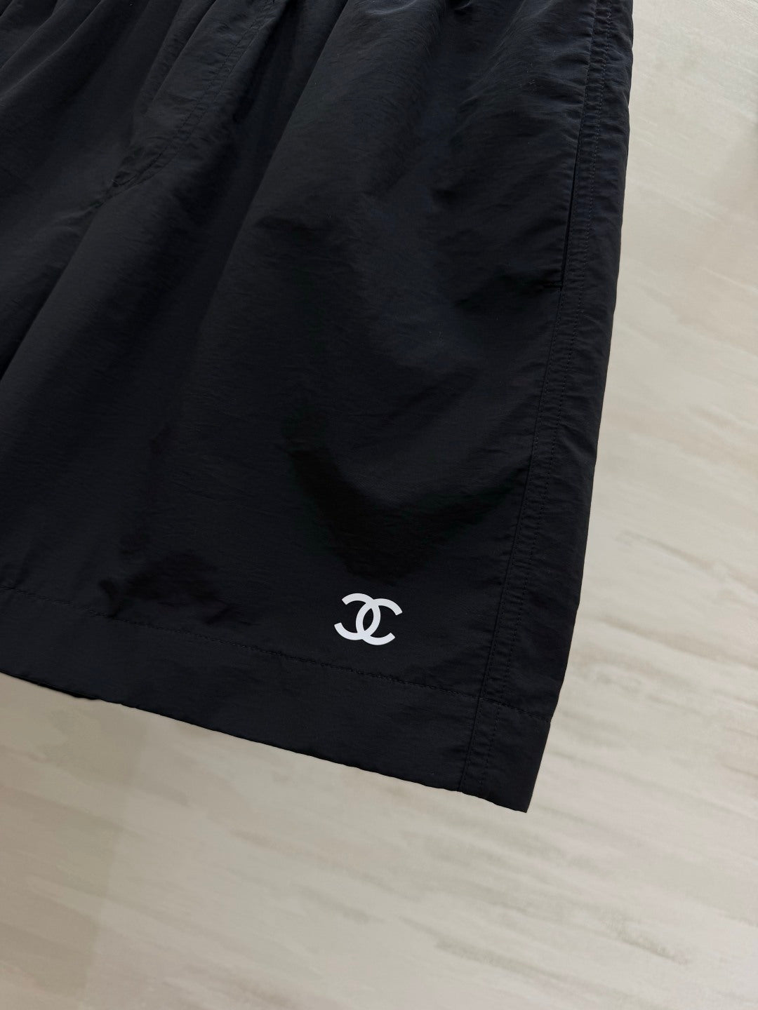 CC 26 Double C Embroidered Casual Shorts Black in Cotton 379513