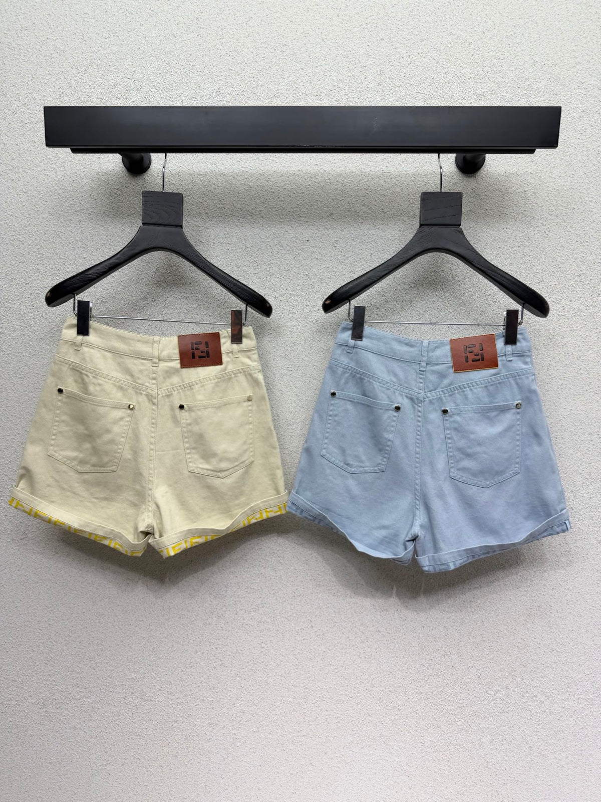 FD Denim Shorts with Rolled-up Cuffs in Cotton 384276