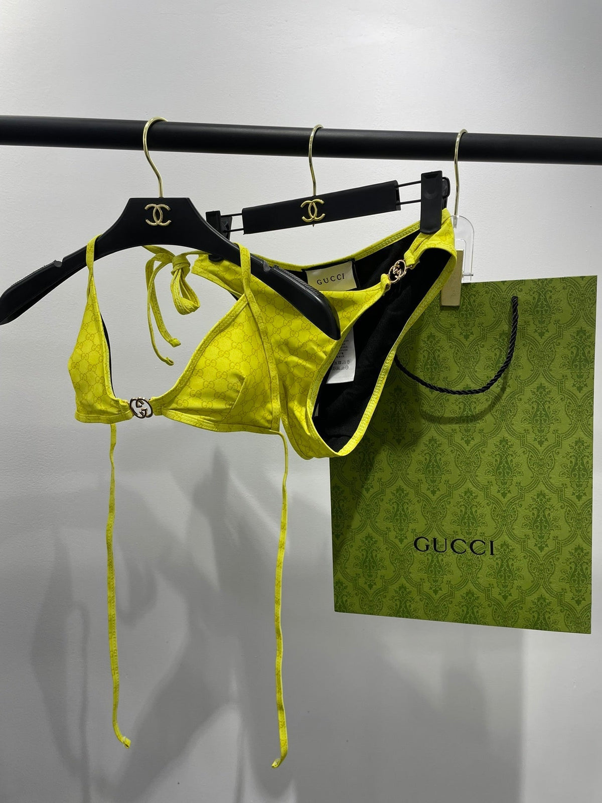 GG 26s Swimsuit Lime Yellow Polyamide 243579