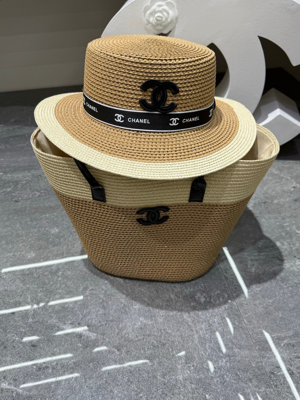 CC Tote Bag & Hat Set Plant Grass 209742