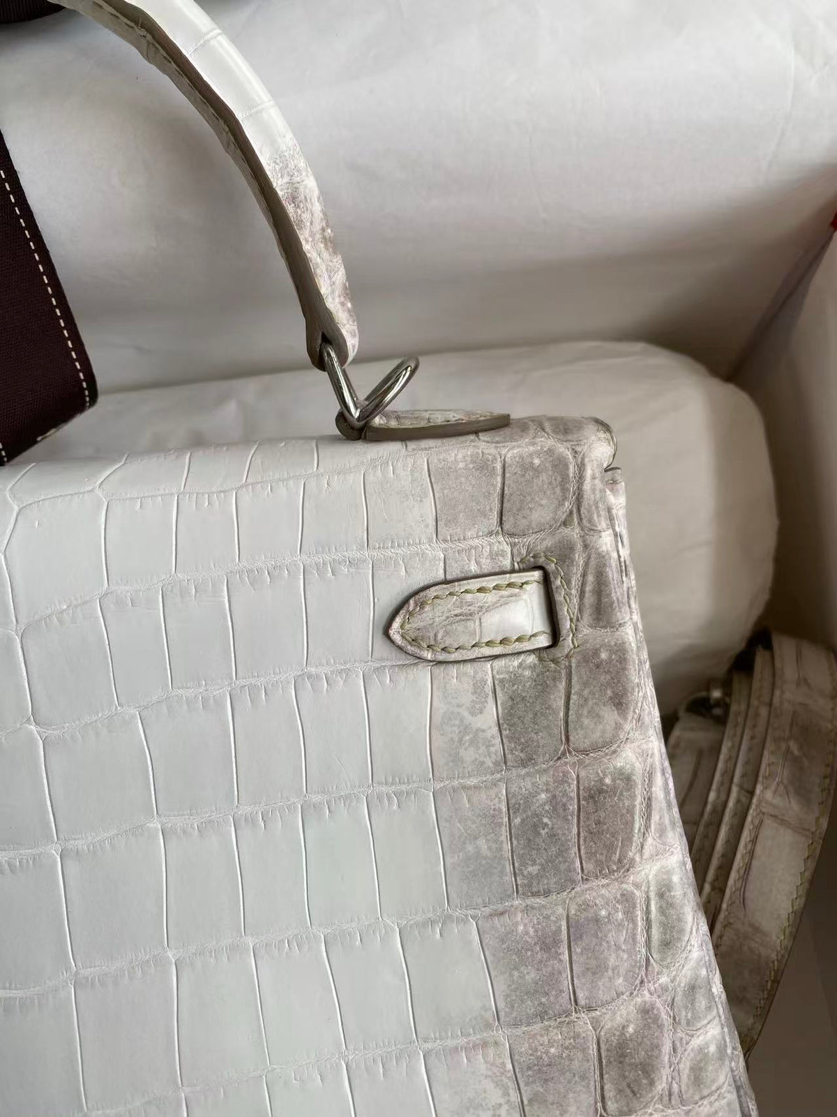HM Kelly Retourne 25cm Himalayan Crocodile Leather (15 days production)