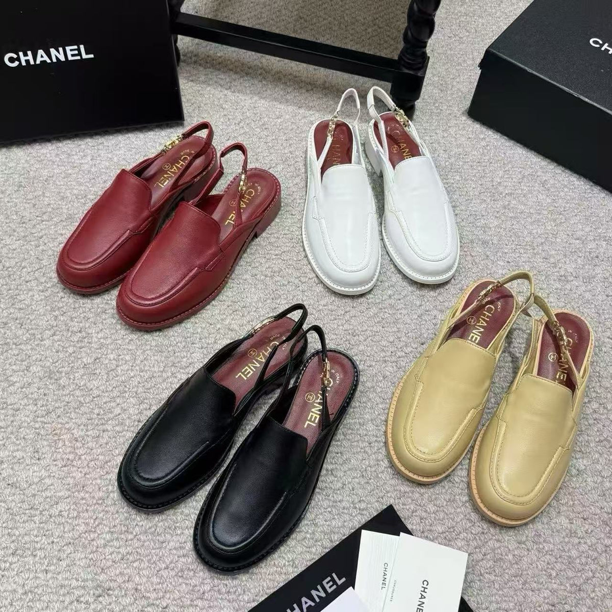 CC Spring/Summer 2026 Slingback Glossy Calfskin