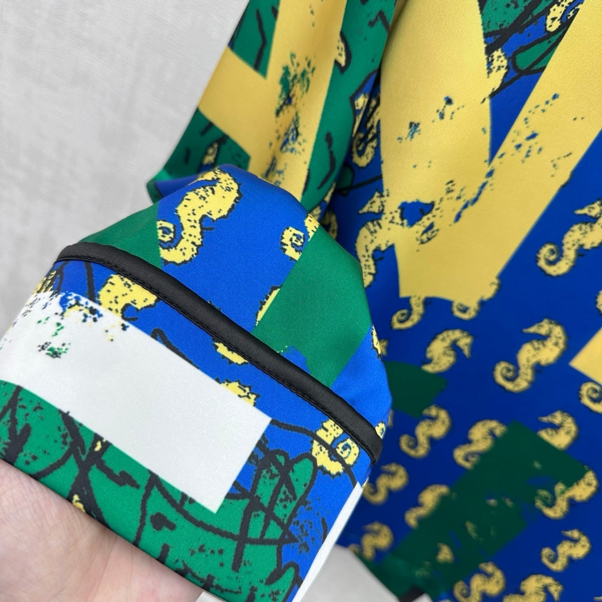 CC 26 Artistic Print Collared Shirt in Polyamide