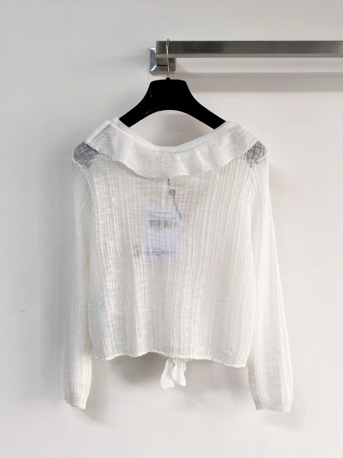 Chanel 2026 Cardigan White Cotton Polyamide 166815