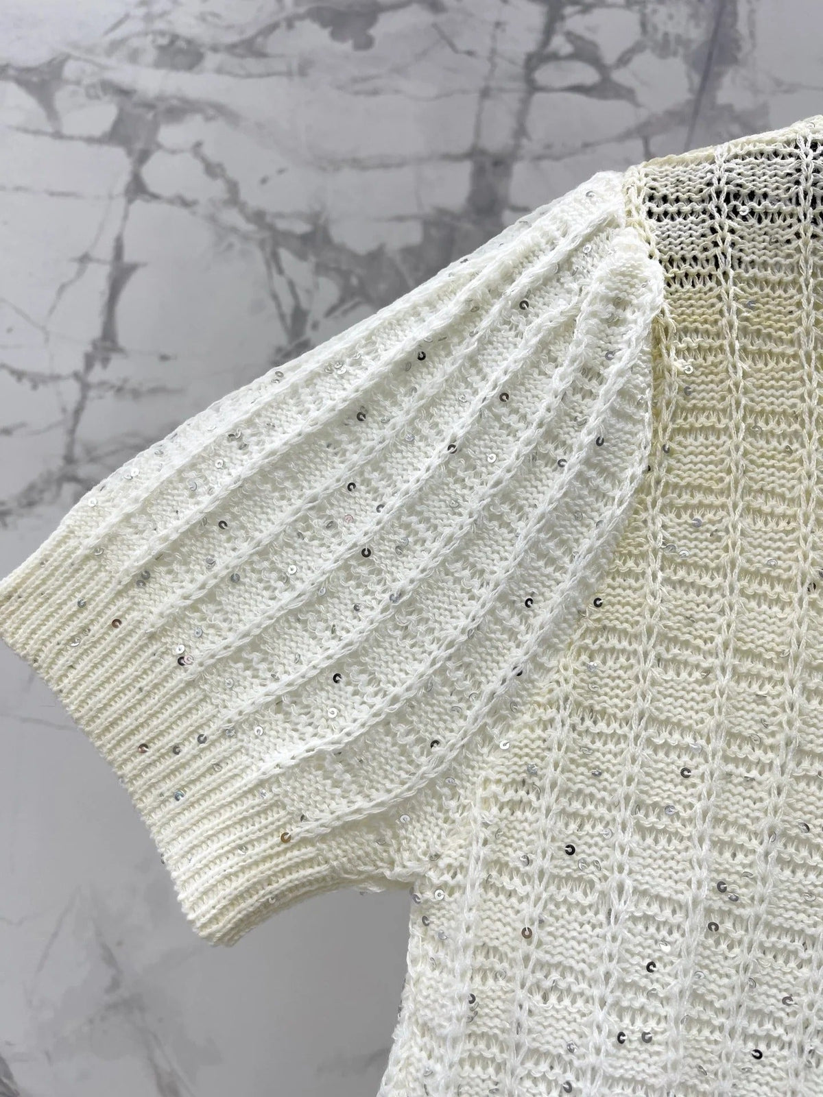 Chanel 2026 Gradient Knit Short-Sleeve Wool 166862