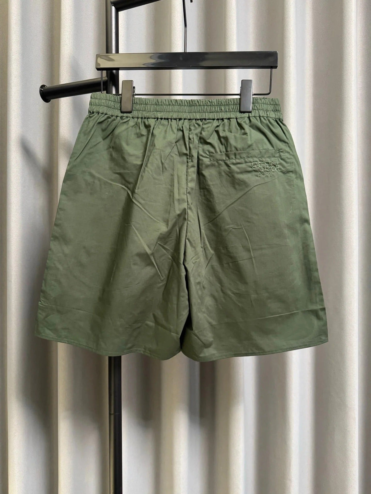 Fendi 2026 Men's Casual Shorts Olive Green Polyester Nylon 830399