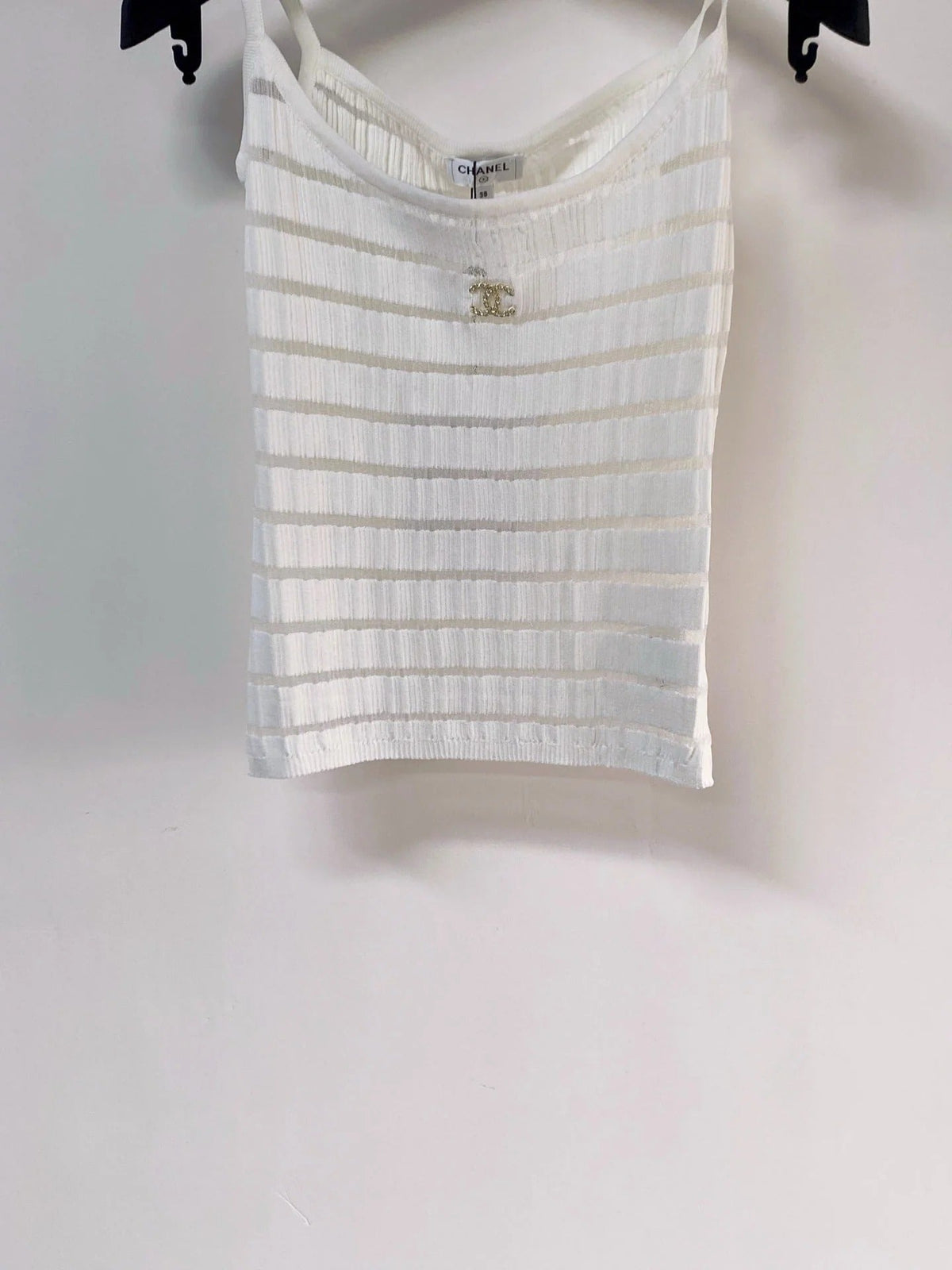 Chanel Vest White in Polyester 273023