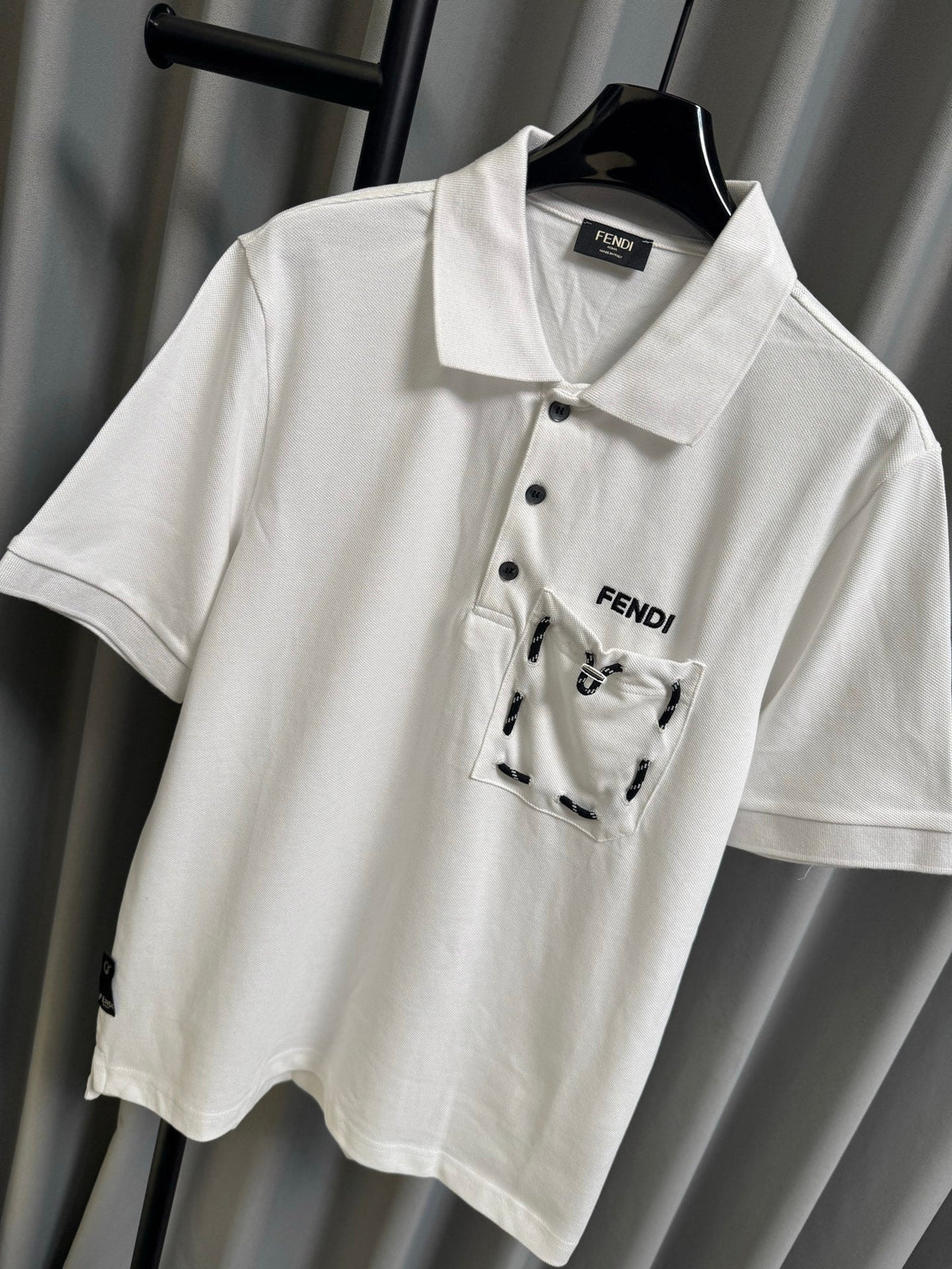 Fendi 2026 Men's Short-Sleeve Polo Shirt Cotton 830414