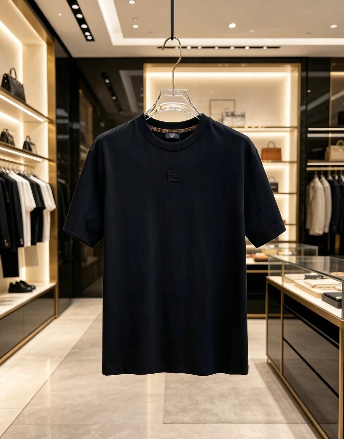 Fendi 2026 Men's Short-Sleeve T-Shirt Cotton 736623