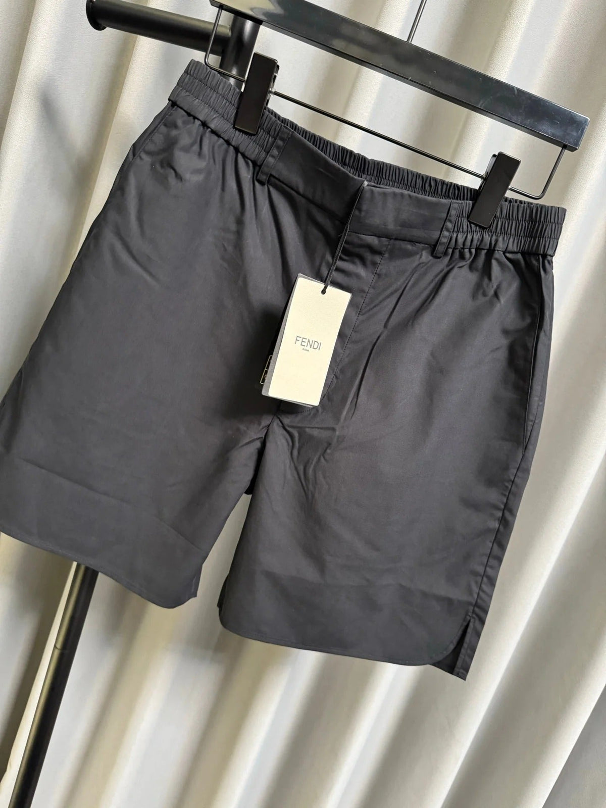 Fendi 2026 Men's Casual Shorts Black Polyester Nylon 830401