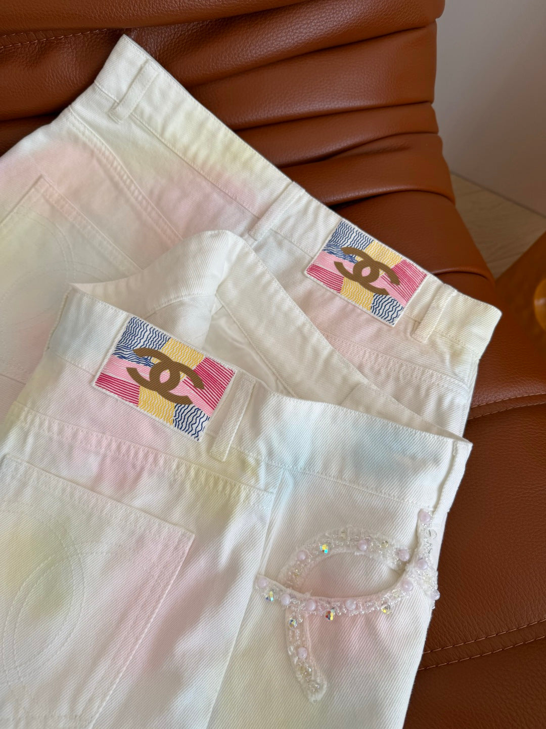 CC 26s Skirt Rainbow Gradient Washed Denim