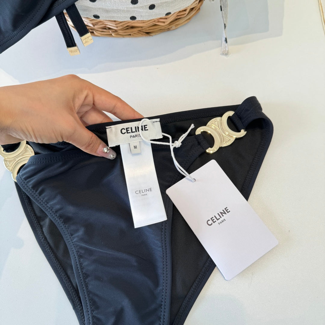 Celine Two-Piece Bikini Navy Blue 203015