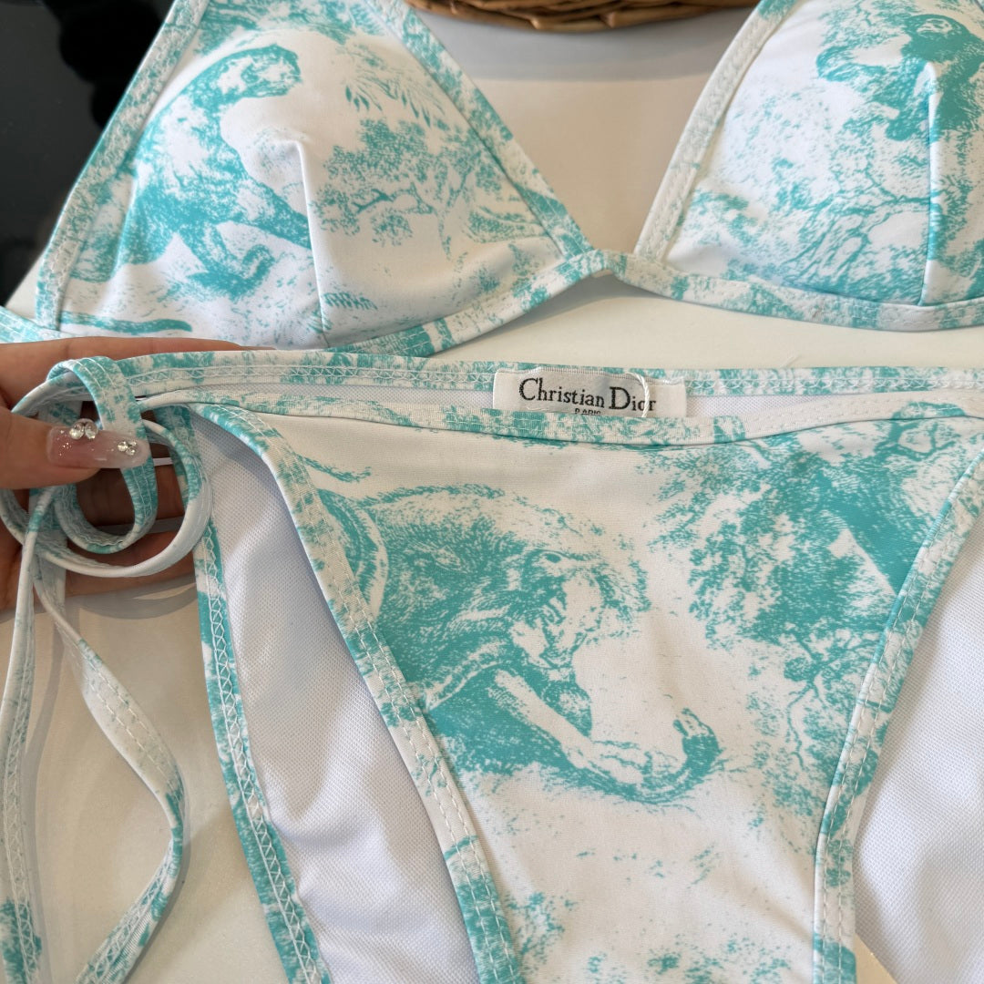 CD 26s Two-Piece Bikini Blue Colorful 201824