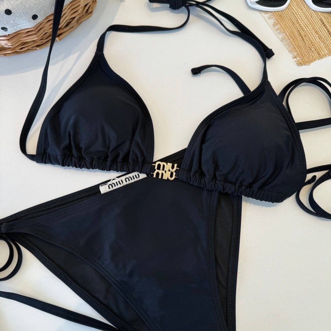 Miu Two-Piece Bikini Black 310993