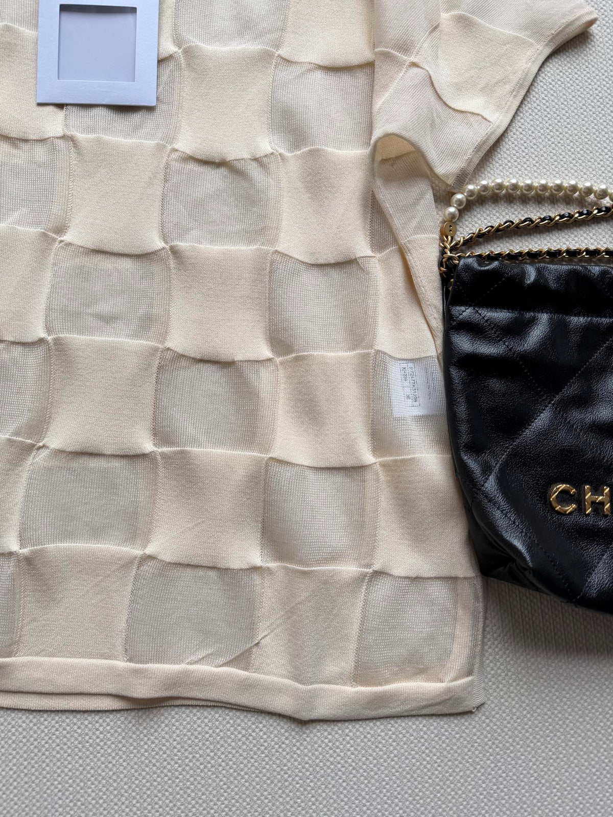Chanel 26s Plaid Short-Sleeve Shirt Style 1161