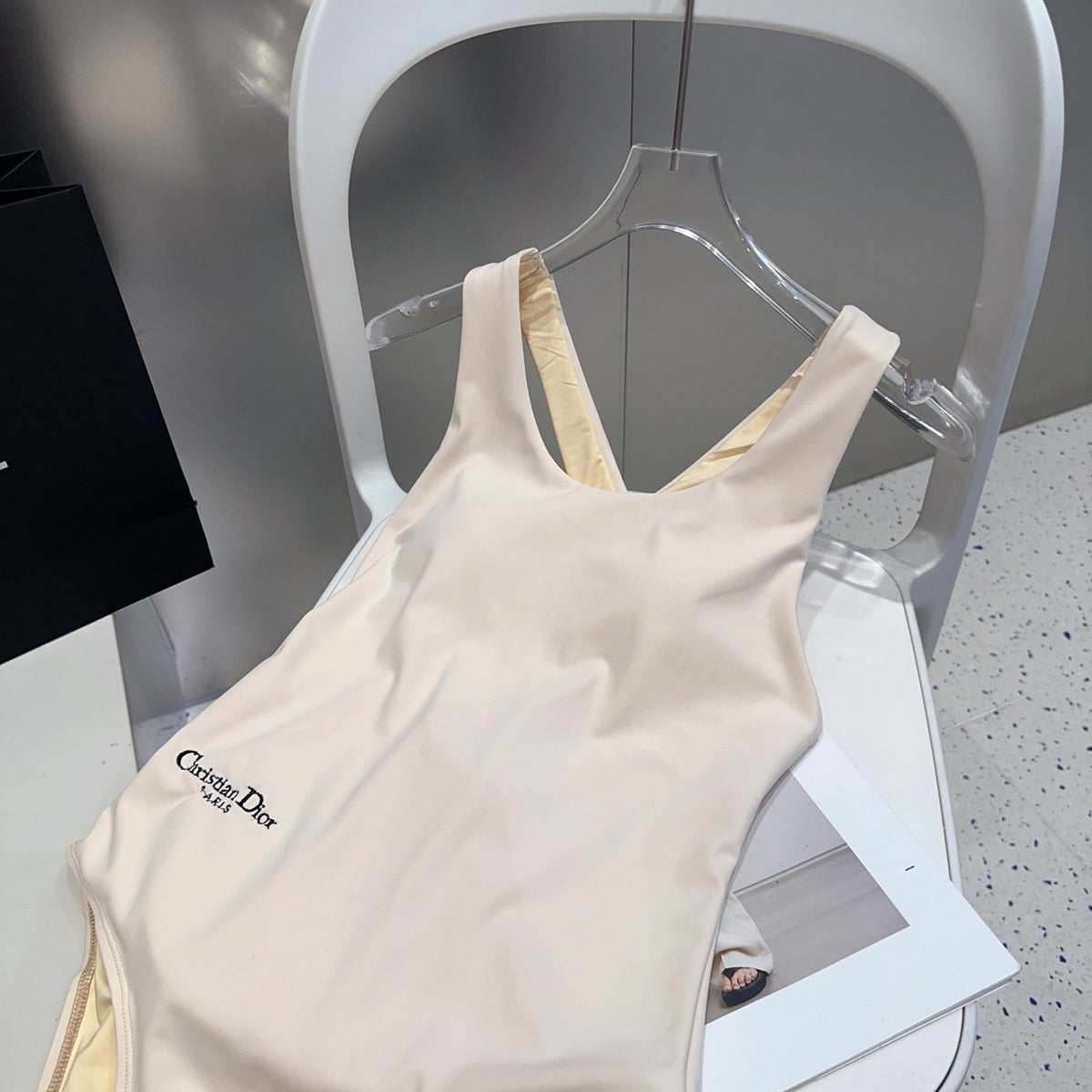 Dior Swimsuits Beige Nylon Polyester 180531