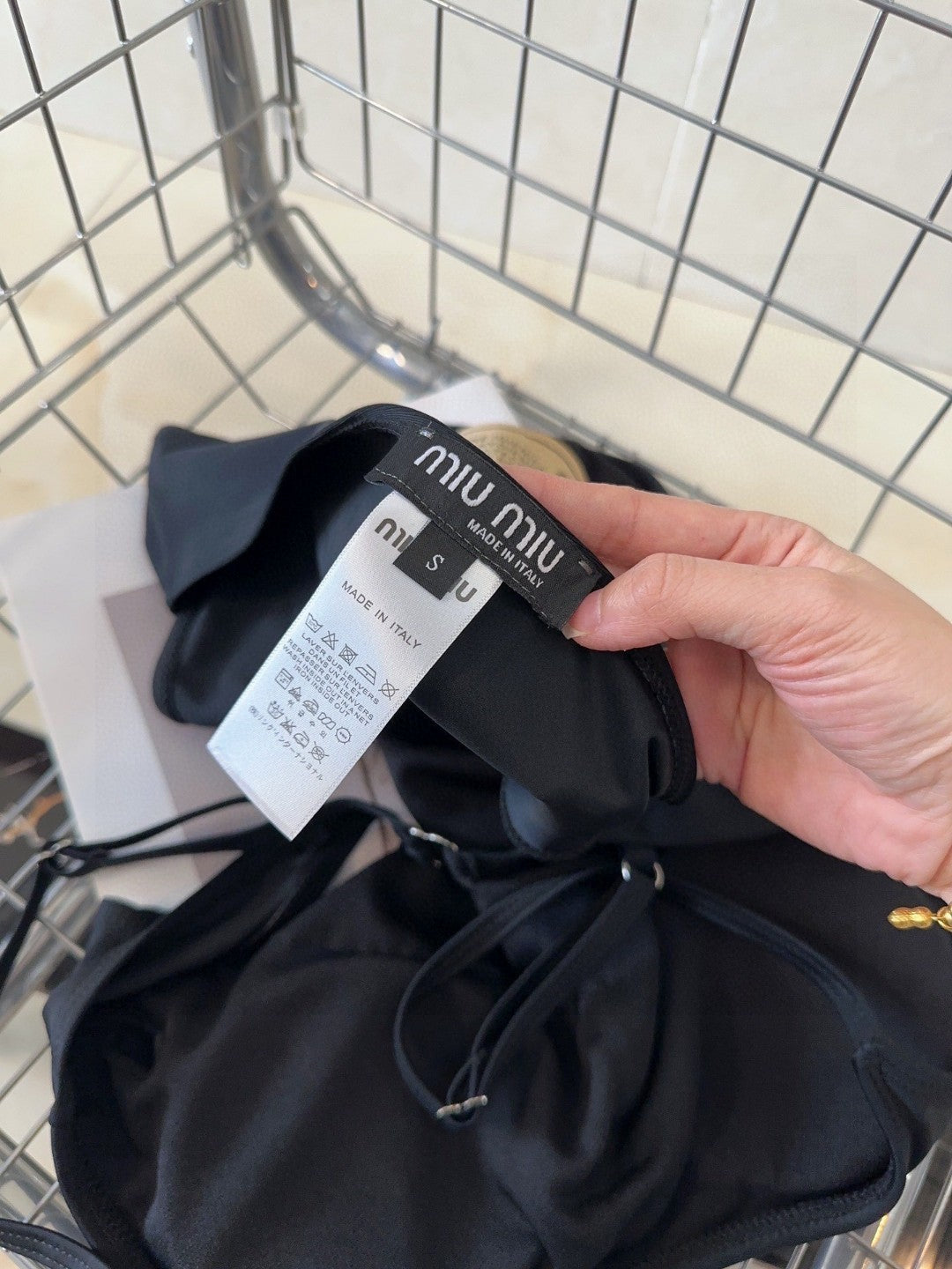Miu Swimsuits Black Cotton 180534