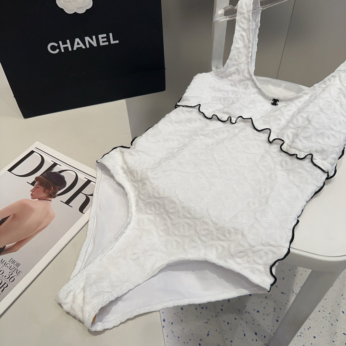 CC One-Piece Bikini White 201869