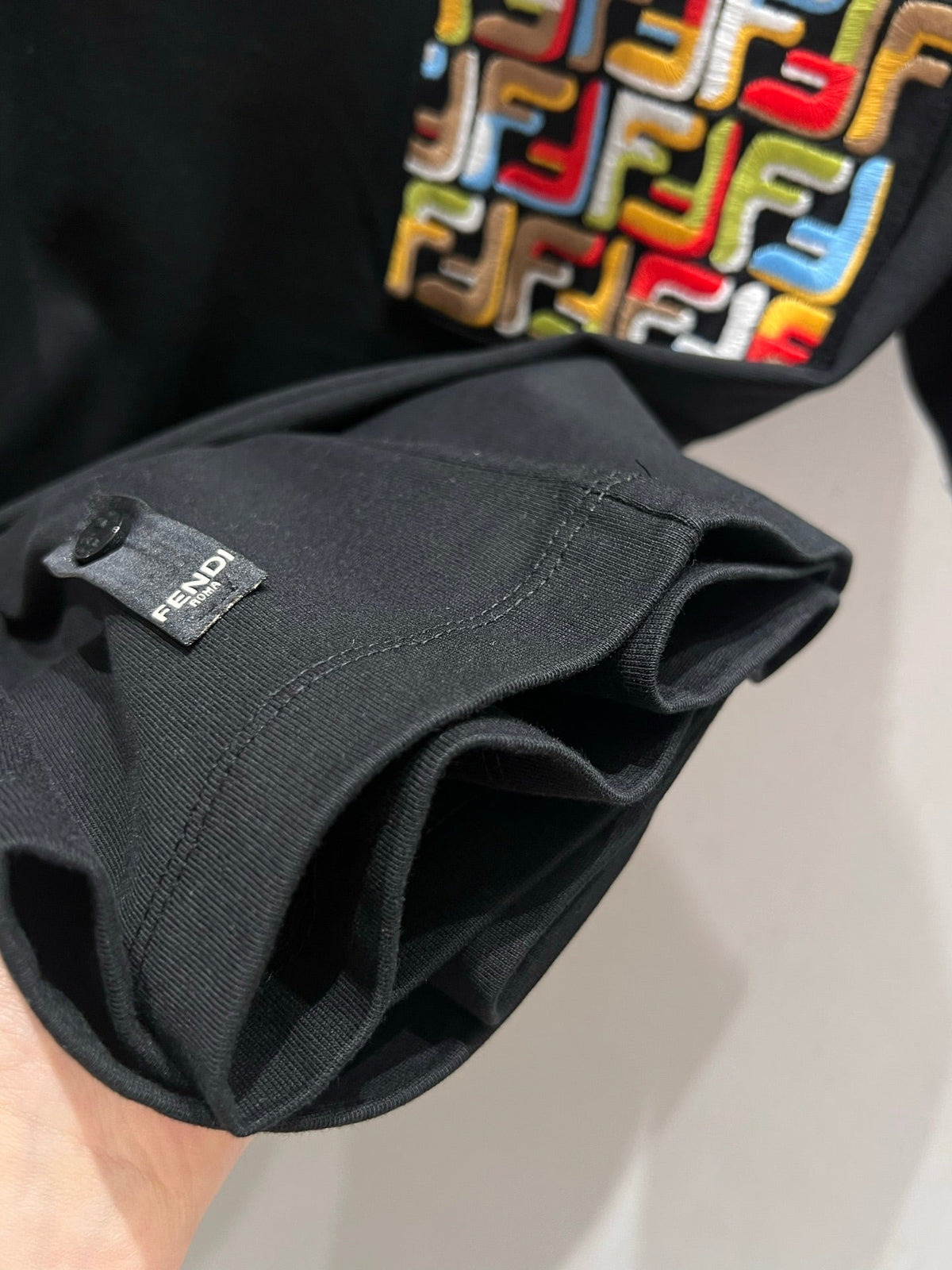Fendi 25 Short-sleeved T-shirt Black Cotton 213514