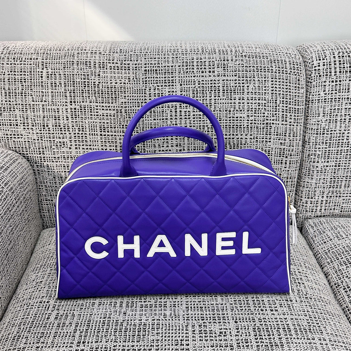 CC 1995 Bowling Duffle Bag 46cm Purple Lambskin