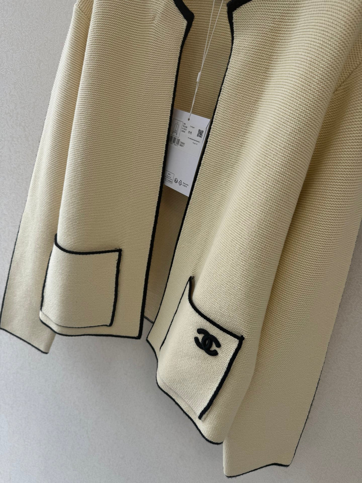 CC 26s Neck Cardigan Beige Cotton 364289