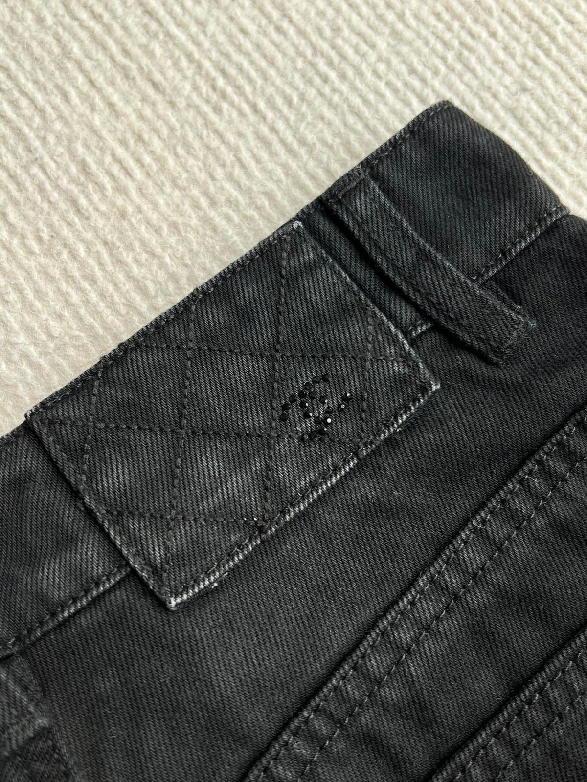 CC 25SS Wide-Leg Pants In Black Denim 277038
