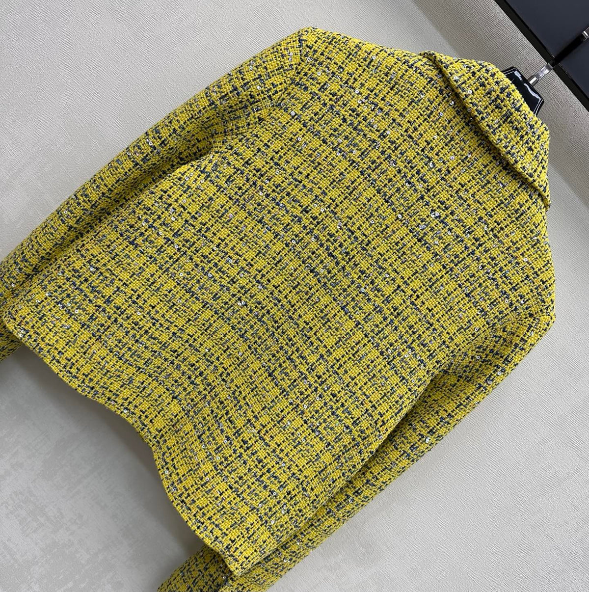 CC 26s Jacket Yellow Navy Blue Sliver Tweed 363984