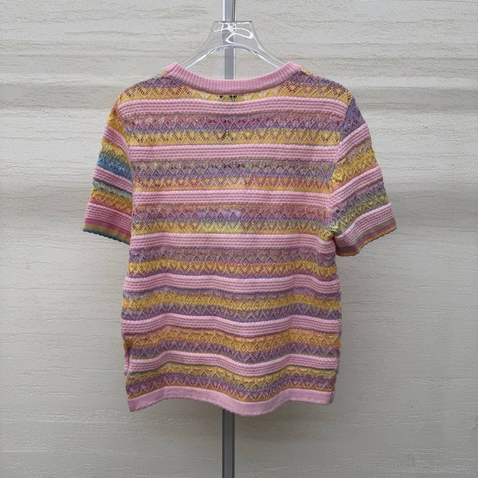 Chanel 2026 Crew Neck Short-Sleeve T-Shirt Wool Acrylic 356921