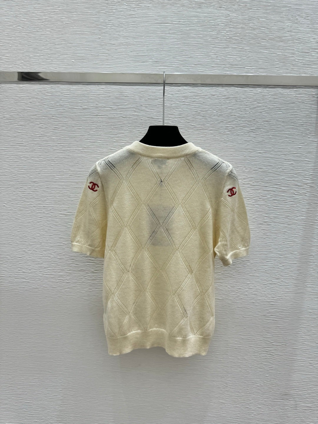 Chanel 2026 Round Neck Knitted Short Sleeve Wool 132741