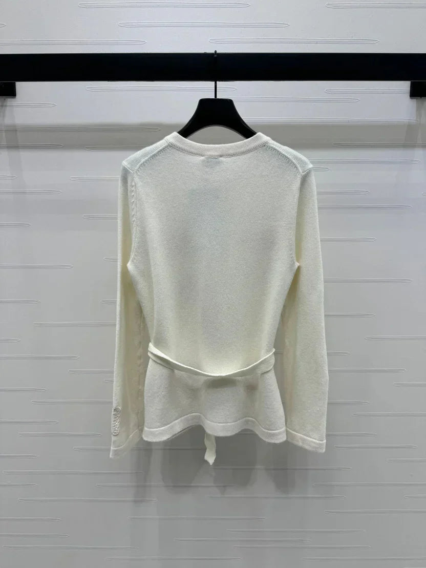 CHANEL DOUBLE-POCKET KNIT LONG SLEEVE CARDIGAN STYLE 289