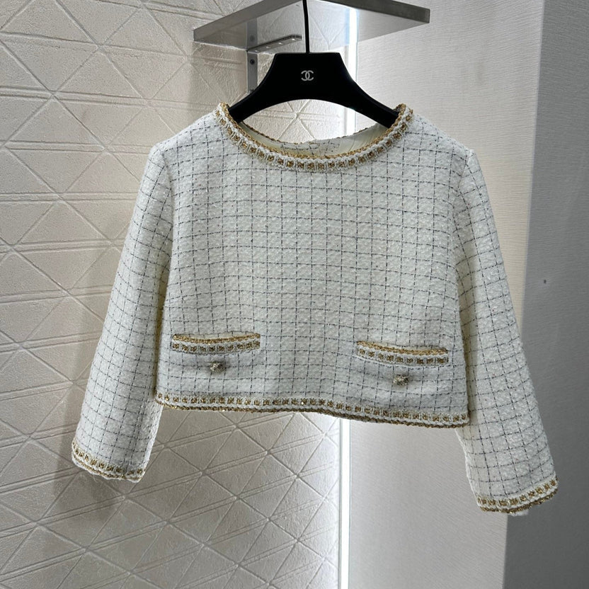 CHANEL BUTTON-BACK DRESS TOP STYLE 286