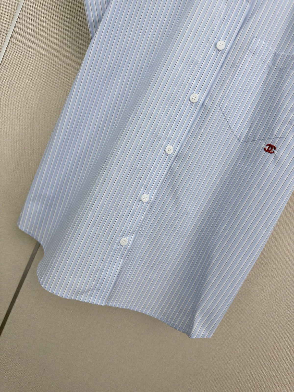 CC Short-sleeved Shirt Light Blue in Cotton 379641