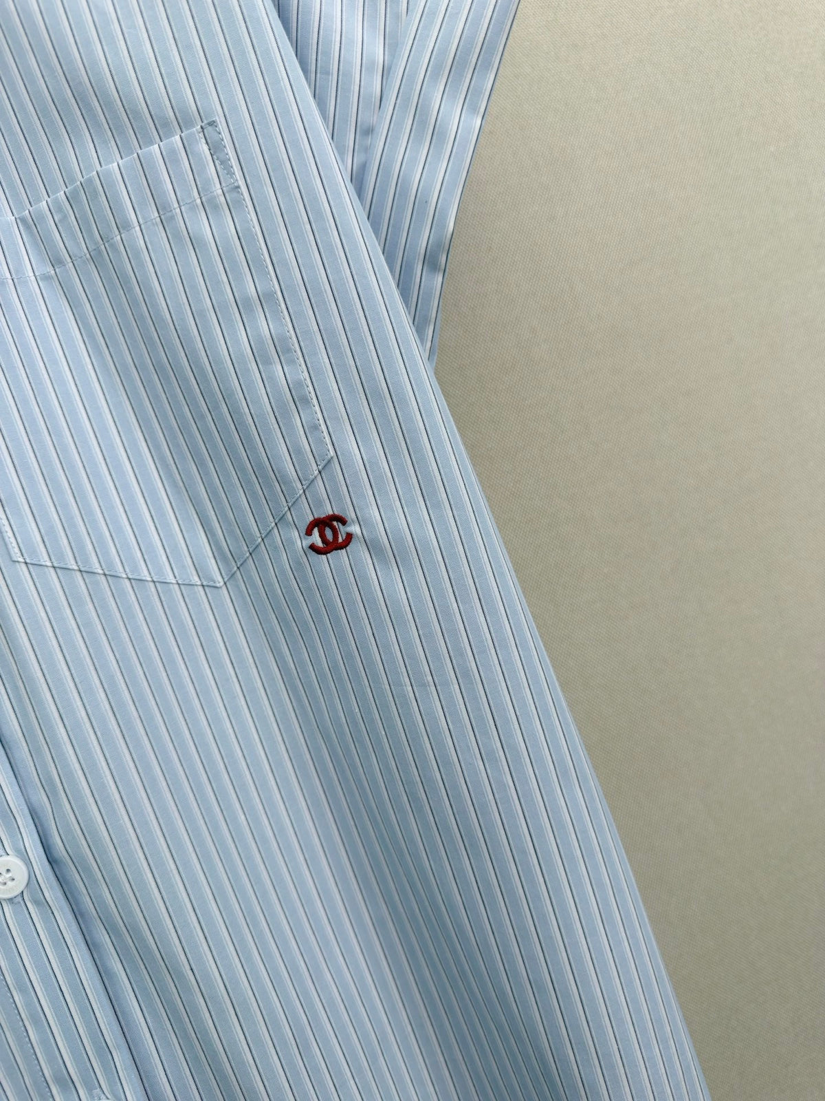 CC Short-sleeved Shirt Light Blue in Cotton 379641