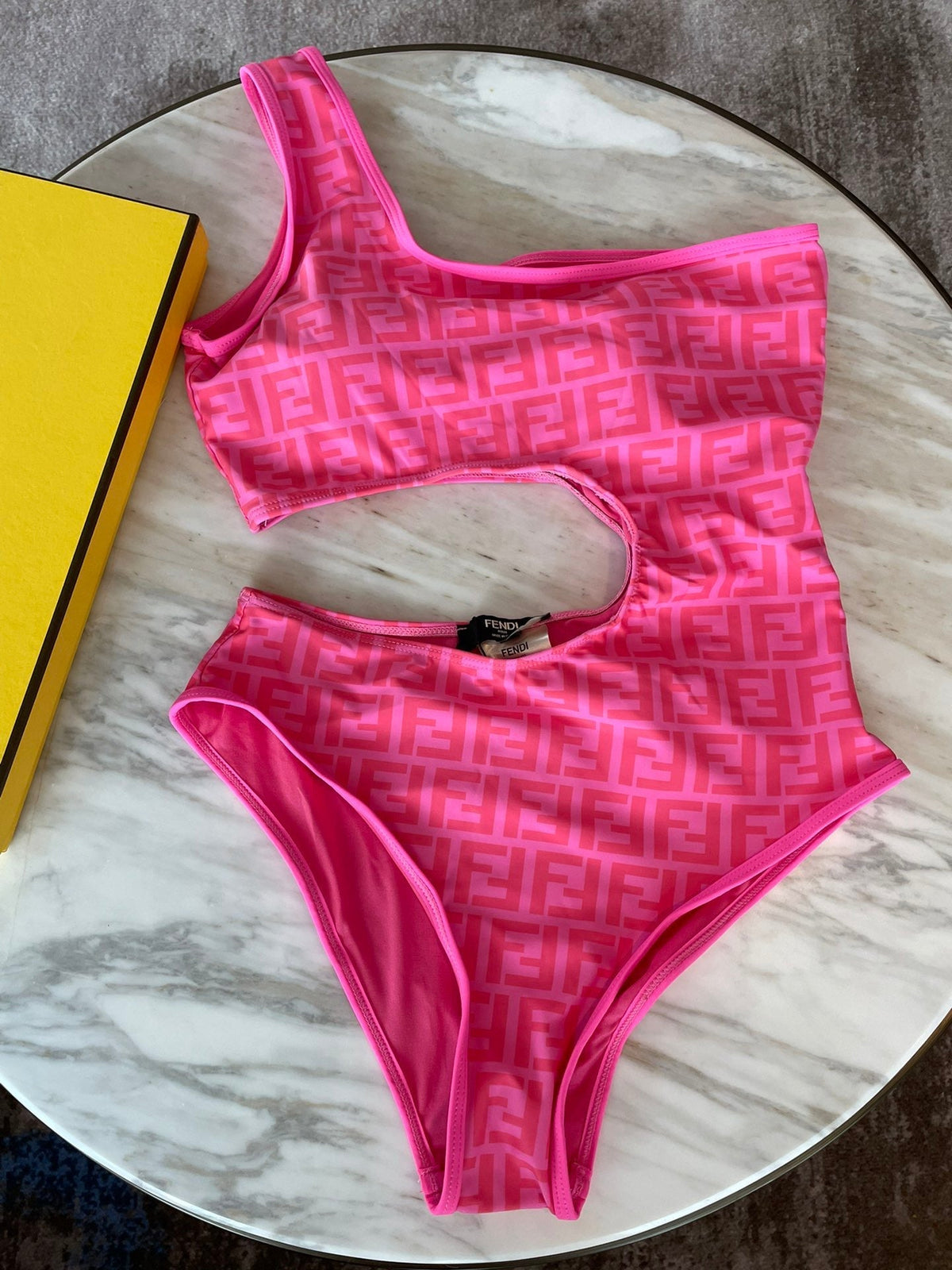 FF One-Piece Swimsuit Pink Polyamide 180526