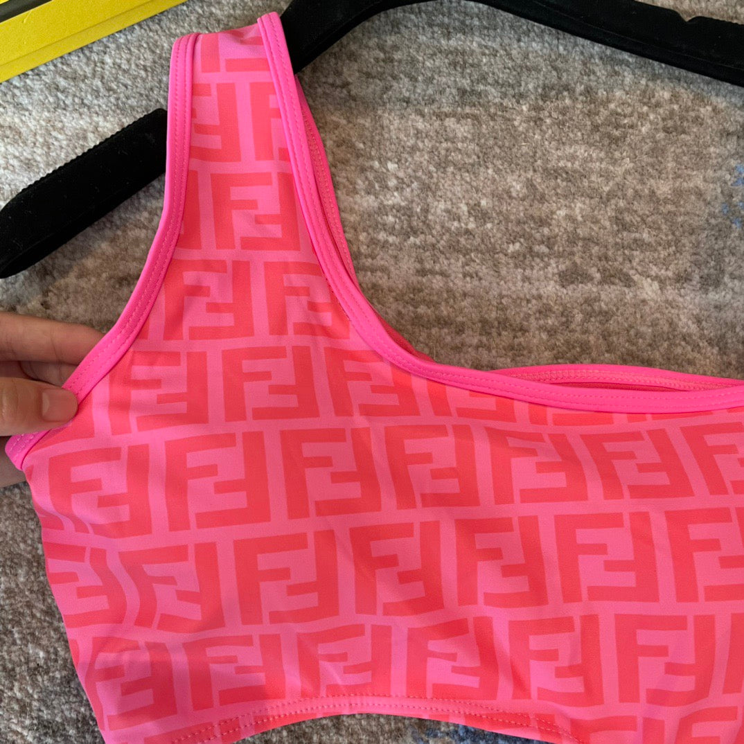 FF One-Piece Swimsuit Pink Polyamide 180526