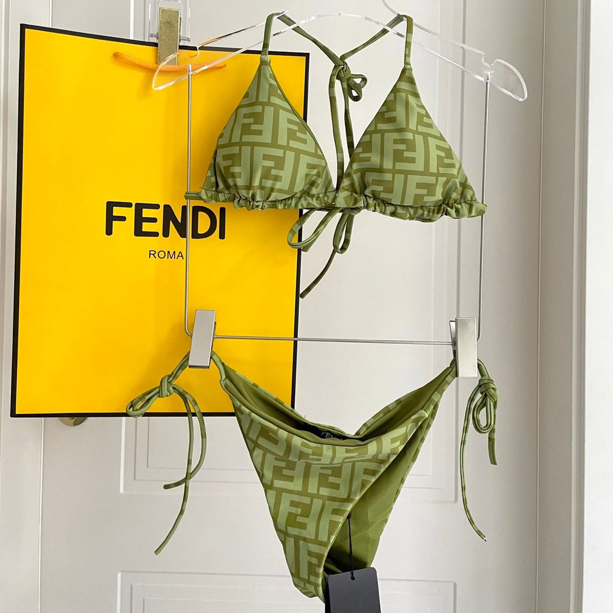 FF Swimsuit Green Polyamide 180511