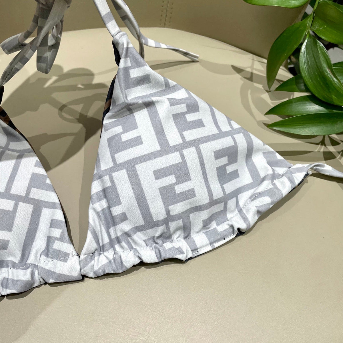 FF Reversible Swimsuit Gray Polyamide 180508