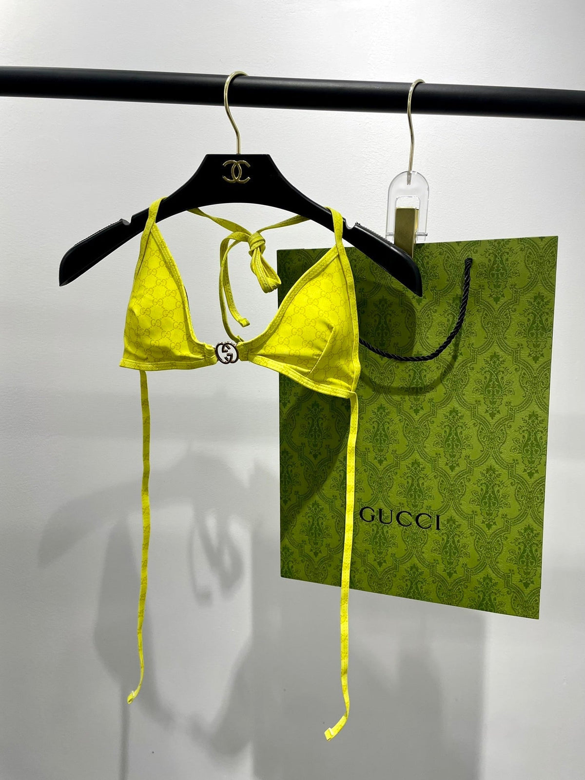 GG 26s Swimsuit Lime Yellow Polyamide 243579