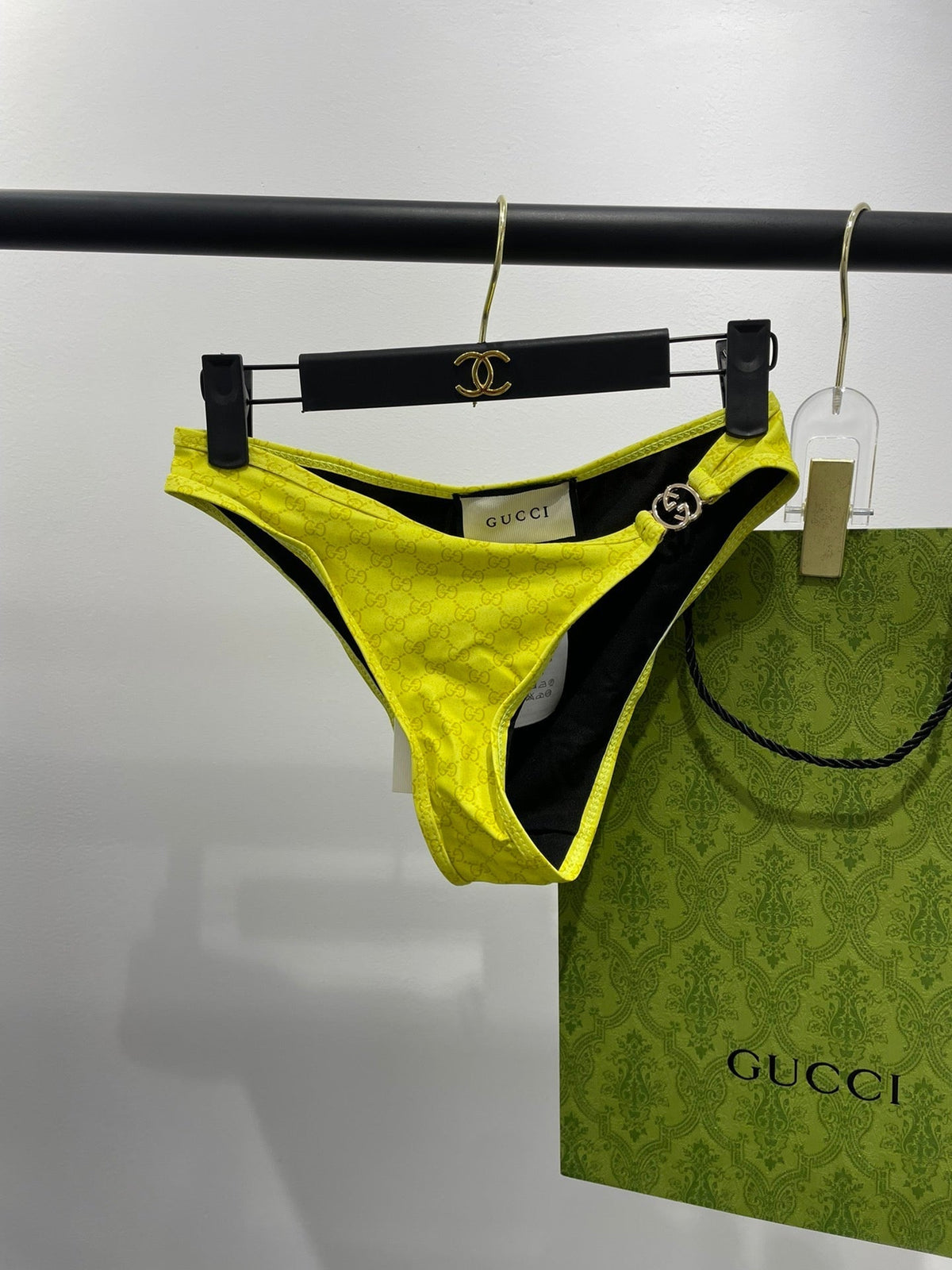 GG 26s Swimsuit Lime Yellow Polyamide 243579