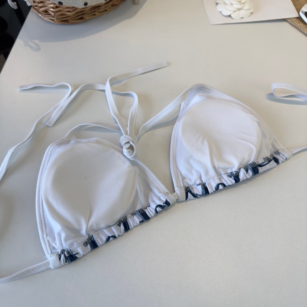 CD 26s Two-Piece Bikini White Blue in Polyamide 261418