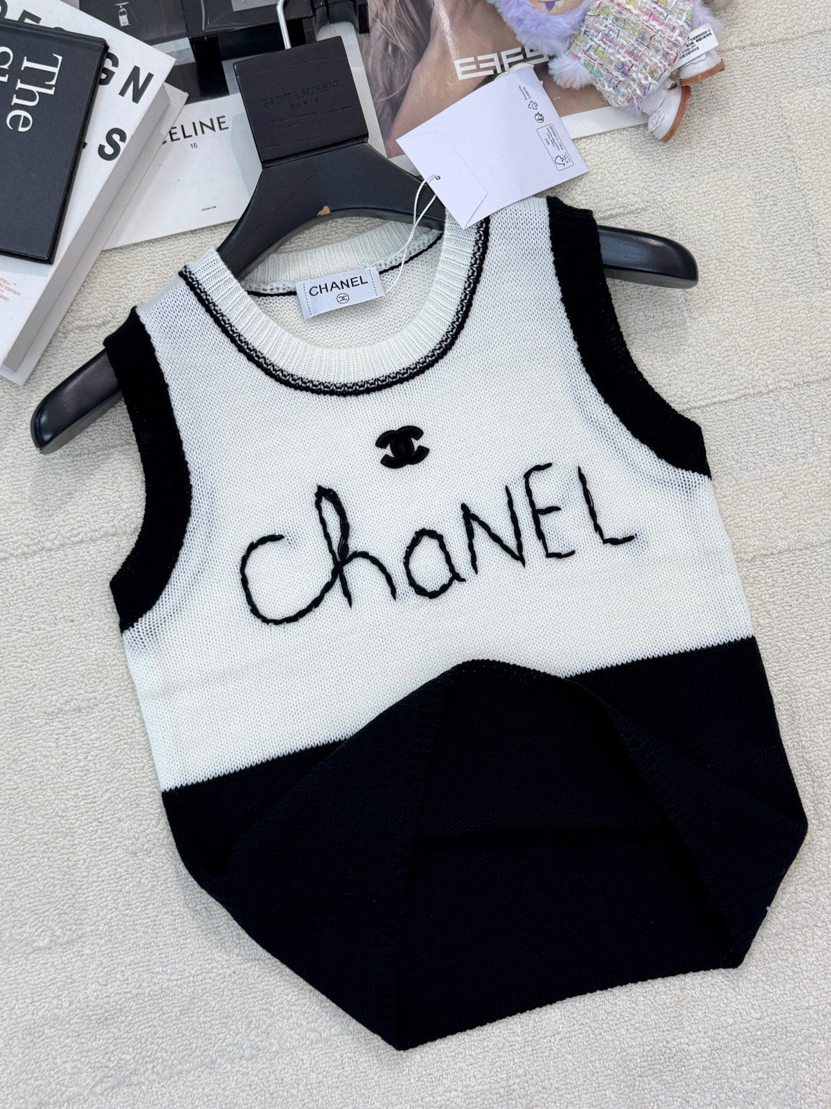 CC 26 Color-Blocked Vest in Tencel 386921