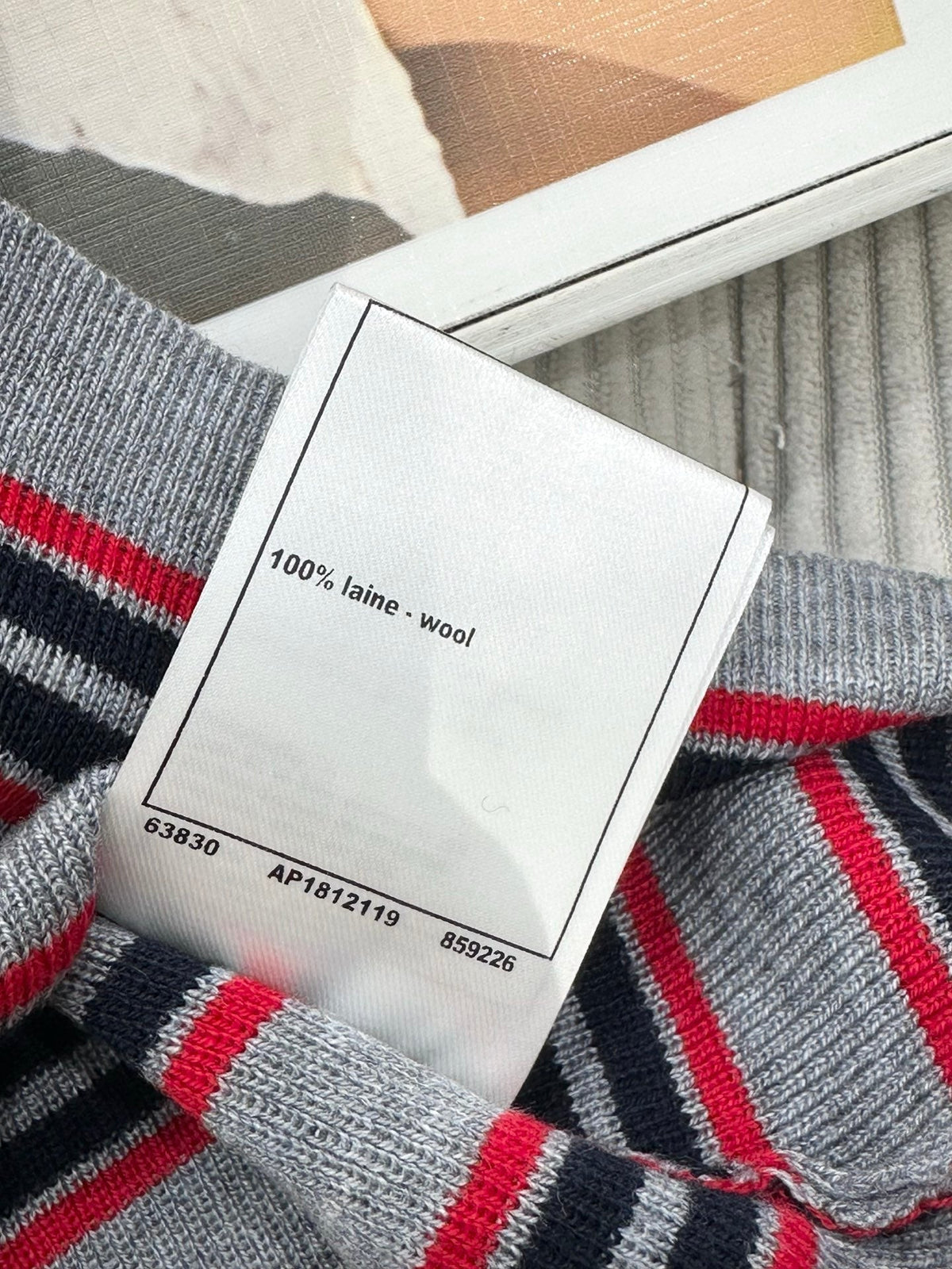CC 26 Striped Color-Blocked Knit Vest Top Grey in Wool 387691