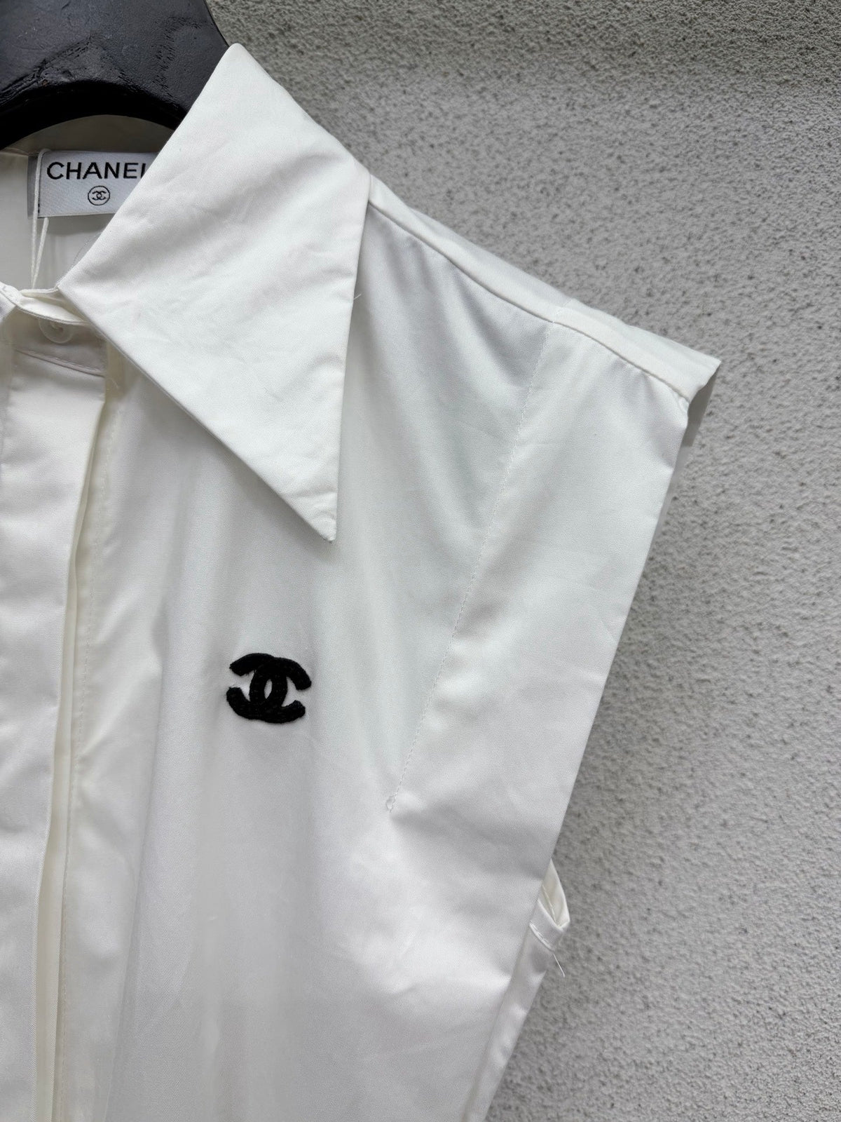 CC Fitted Shirt with Belt in Cotton 388485