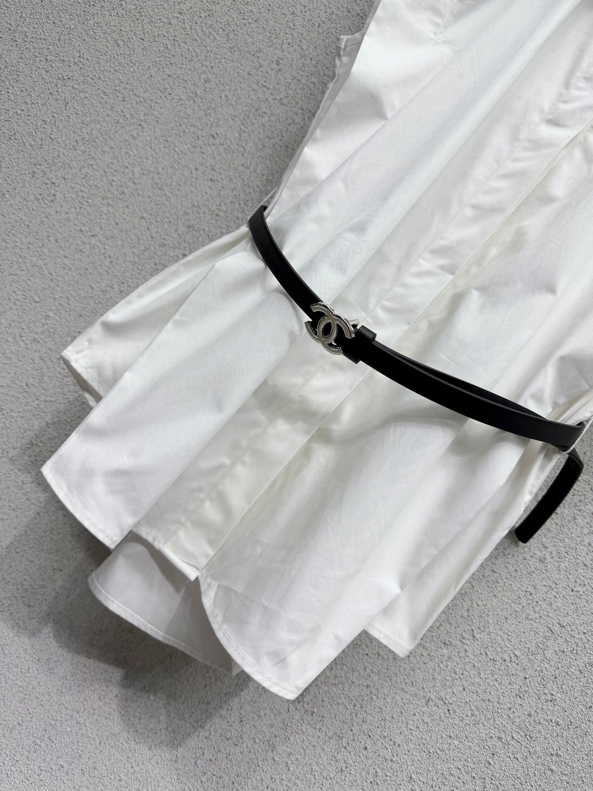 CC Fitted Shirt with Belt in Cotton 388485