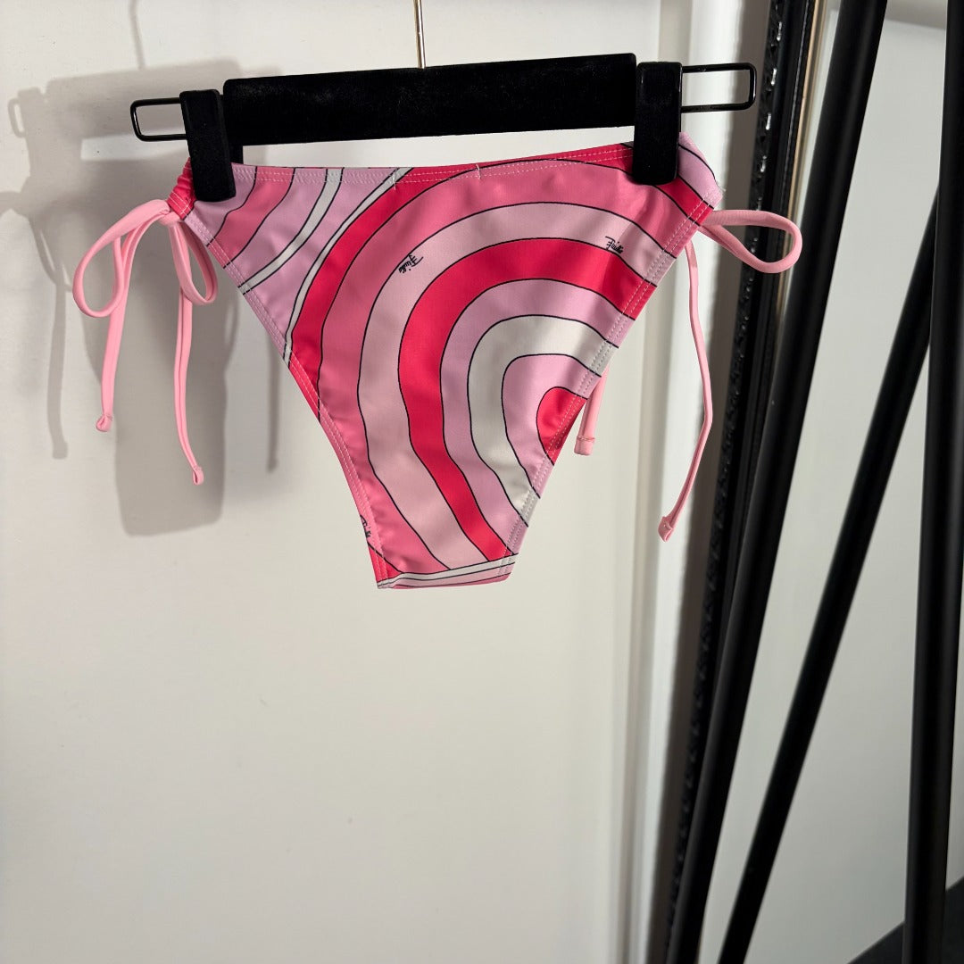 Pucci Two-Piece Swimsuit Set Pink in Cotton 306731