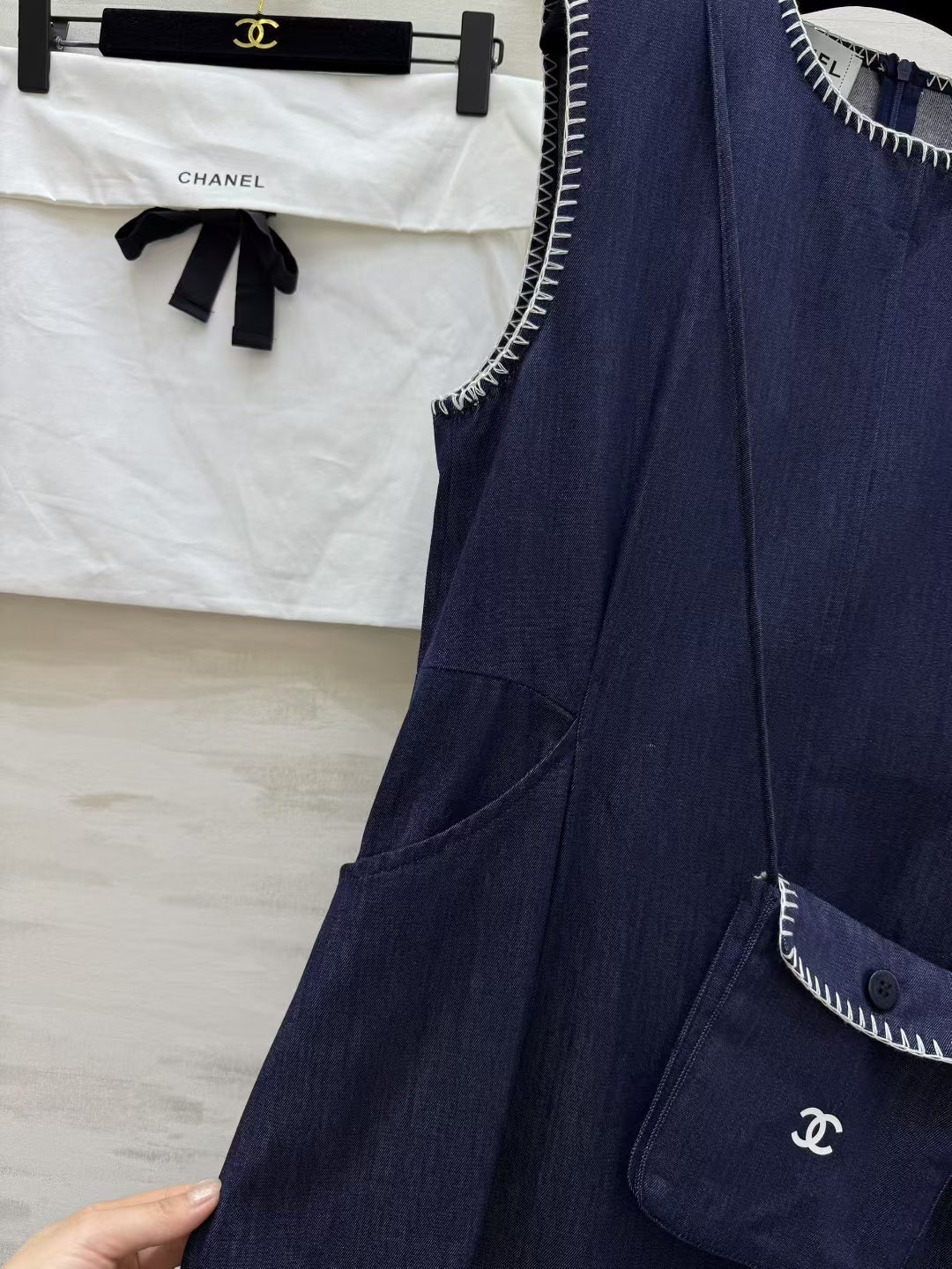 CC 26 Vintage Dress Navy Blue in Denim 388987