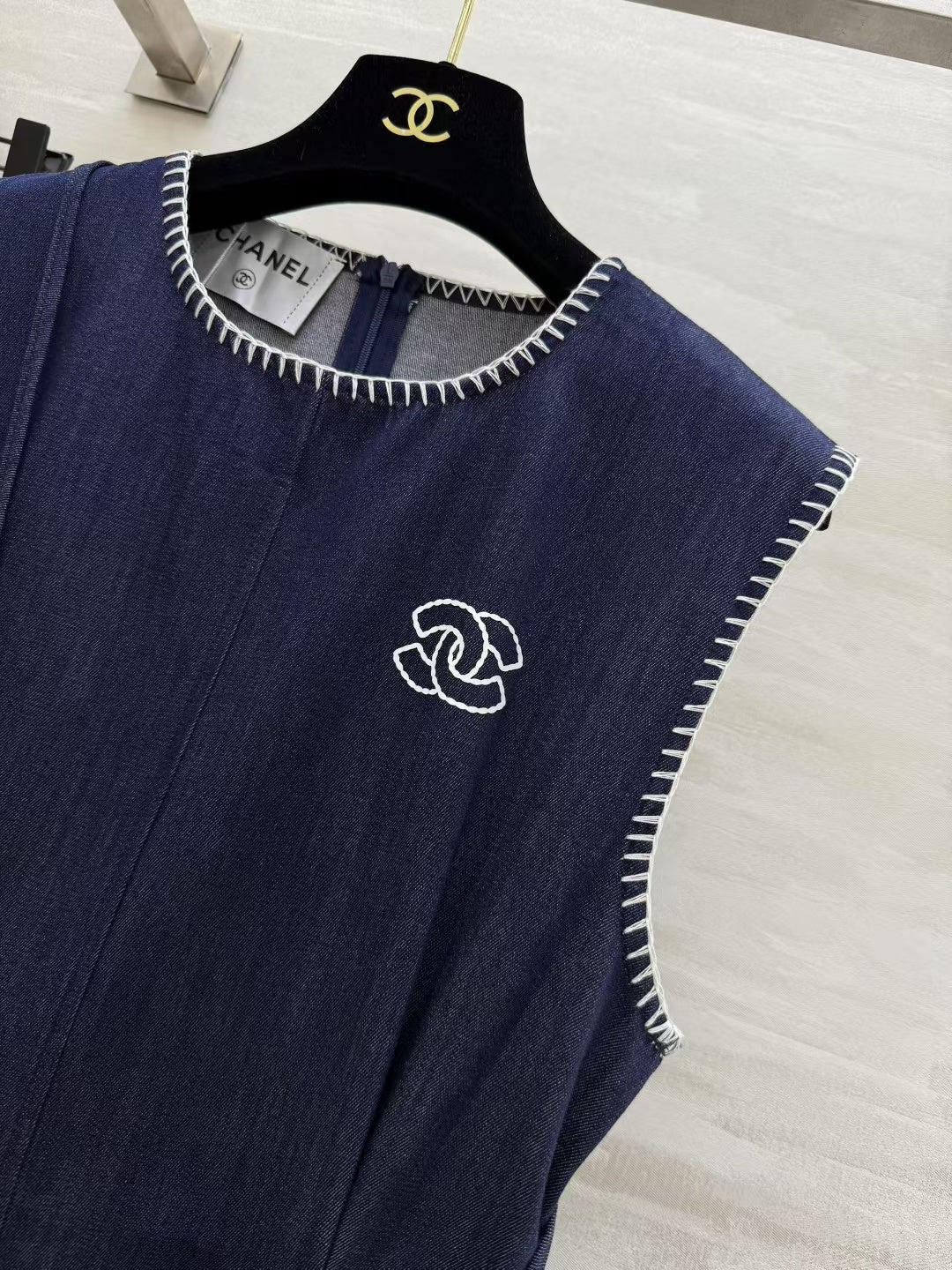 CC 26 Vintage Dress Navy Blue in Denim 388987