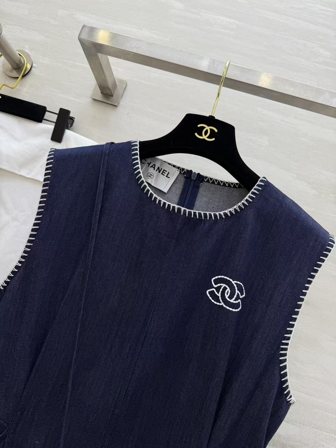 CC 26 Vintage Dress Navy Blue in Denim 388987