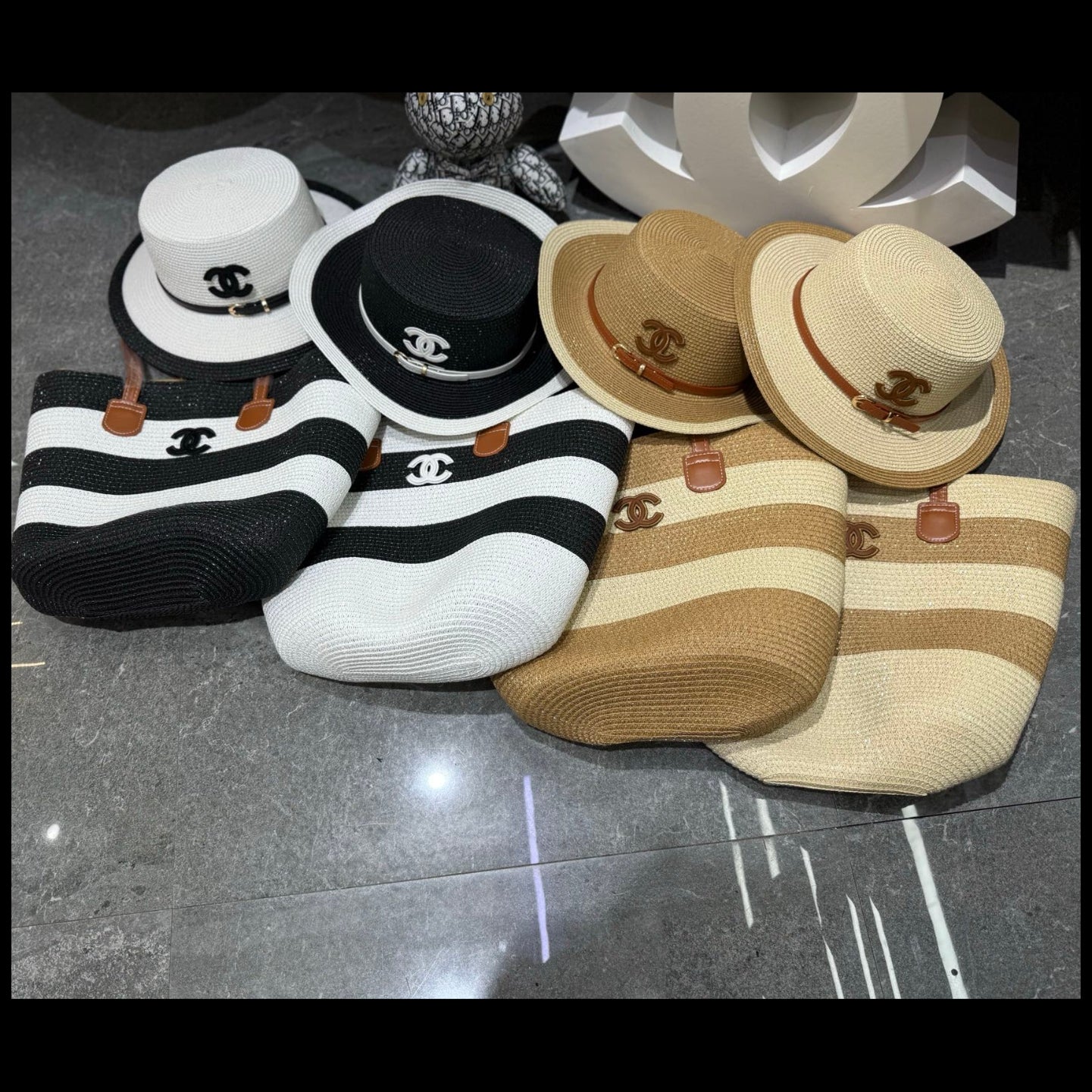 CC Tote Bag & Hat Set Plant Grass 209737