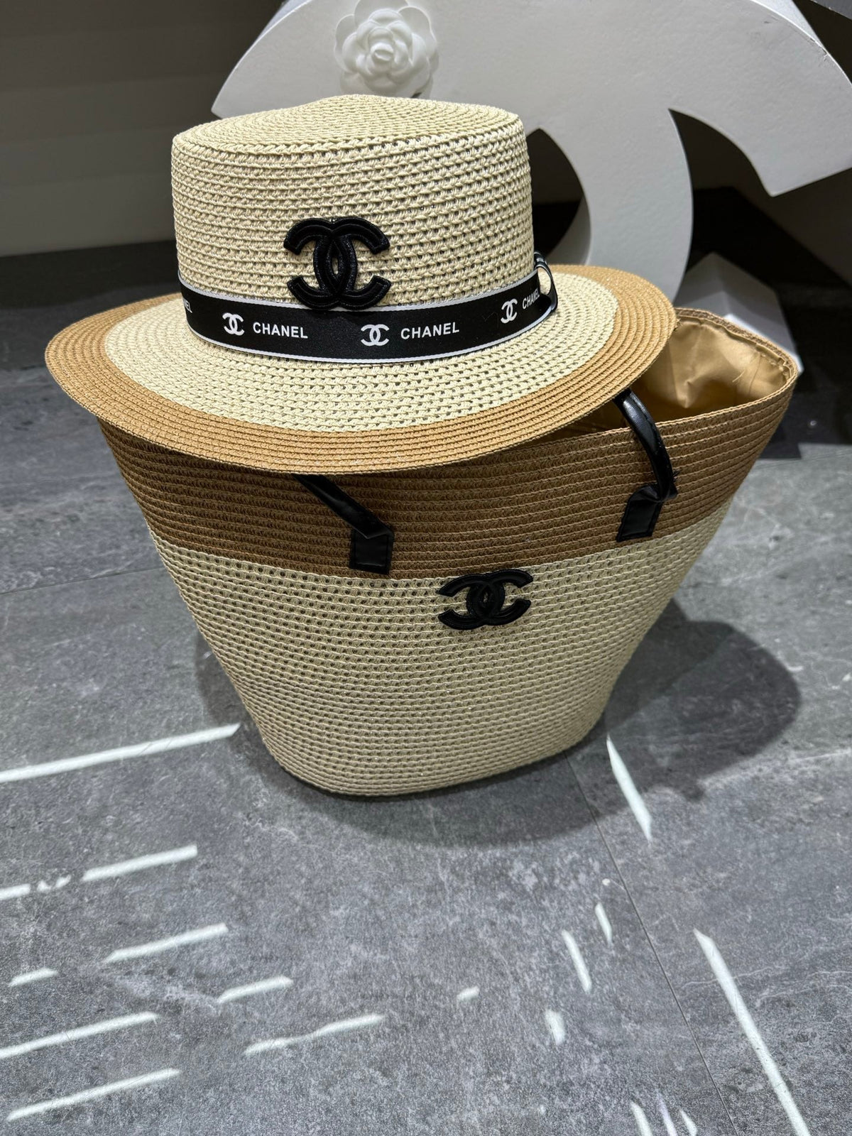 CC Tote Bag & Hat Set Plant Grass 209742
